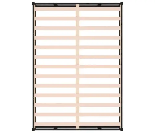 Gultas Rāmis, Melns, 200X200 Cm, Masīvkoks Vidaxl