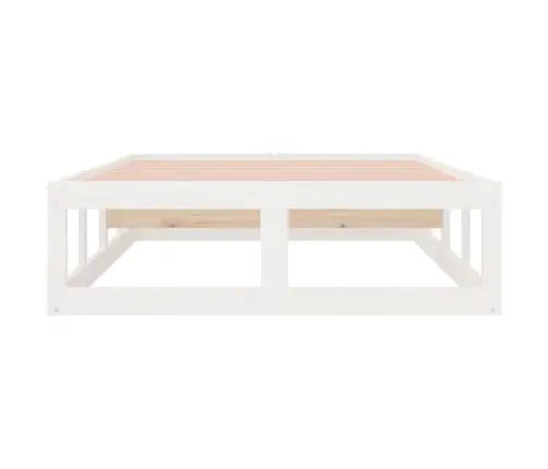 Gultas Rāmis, Balts, 75X190 Cm, Vienvietīgs, Masīvkoks Vidaxl