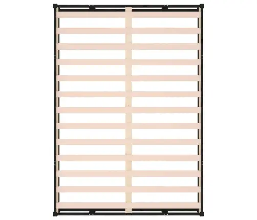 Gultas Rāmis, Melns, 120X190 Cm, Divvietīgs, Masīvkoks Vidaxl