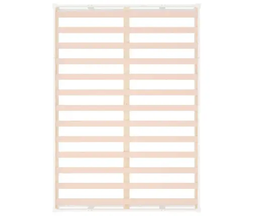 Voodiraam, Valge, 135 X 190 cm Männipuit