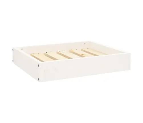 Koeravoodi, Valge, 51,5X44X9 cm Männipuit