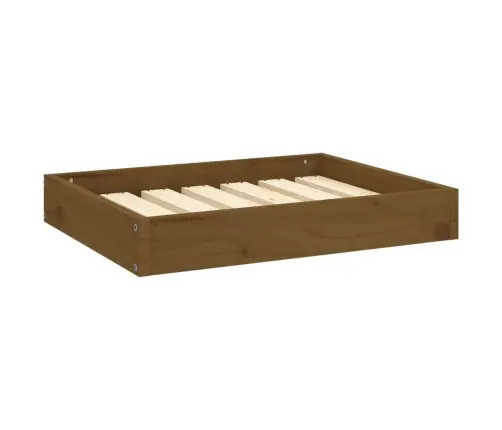 Lova Šunims, Medaus Ruda, 61,5X49X9cm Pušies Medienos Masyvas