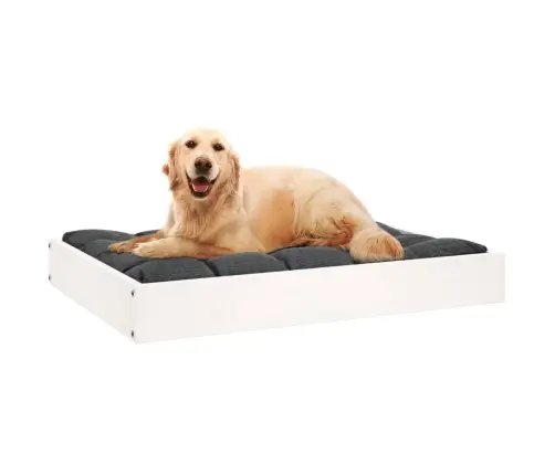 Suņu Gulta, Balta, 71,5X54X9 Cm, Priedes Masīvkoks Vidaxl