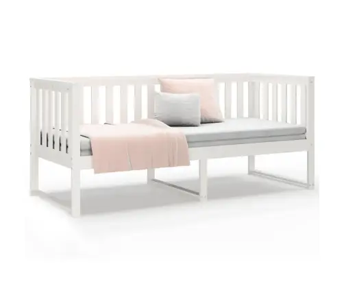 Gulta Bez Matrača, Balts, 80X200 Cm, Priedes Masīvkoks Vidaxl