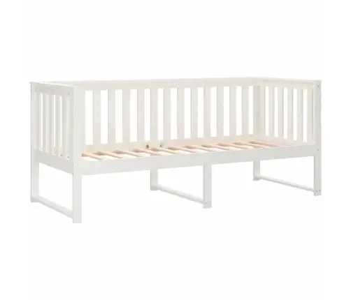 Gulta Bez Matrača, Balts, 80X200 Cm, Priedes Masīvkoks Vidaxl