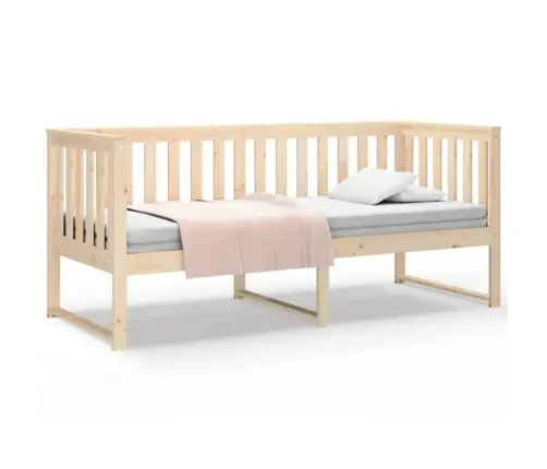 Dienas Gulta Bez Matrača, 75X190 Cm, Priedes Masīvkoks Vidaxl