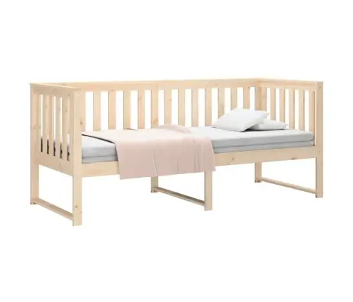 Dienas Gulta Bez Matrača, 75X190 Cm, Priedes Masīvkoks Vidaxl