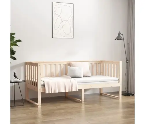 Dienas Gulta Bez Matrača, 75X190 Cm, Priedes Masīvkoks Vidaxl
