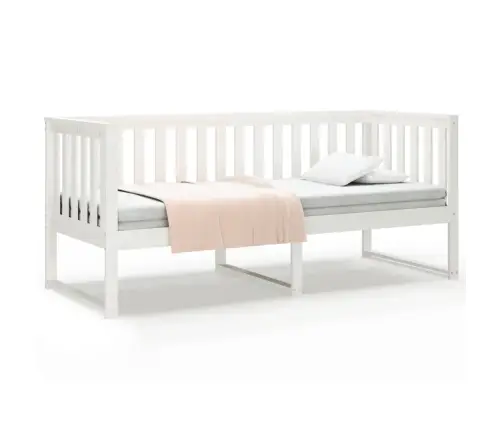 Päevavoodi Ilma Madratsita, Valge, 75X190 cm Männipuit