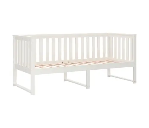 Päevavoodi Ilma Madratsita, Valge, 75X190 cm Männipuit