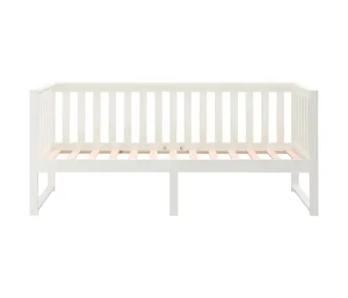 Päevavoodi Ilma Madratsita, Valge, 75X190 cm Männipuit