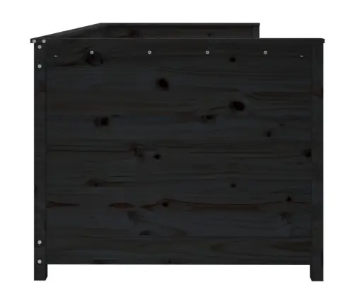 Dīvāngulta, Melna, 80X200 Cm, Priedes Masīvkoks Vidaxl