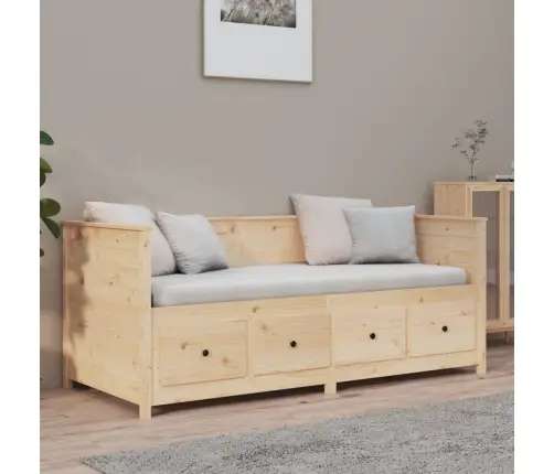 Gulta Bez Matrača, 90X190 Cm, Priedes Masīvkoks Vidaxl