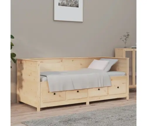 Gulta Bez Matrača, 90X190 Cm, Priedes Masīvkoks Vidaxl