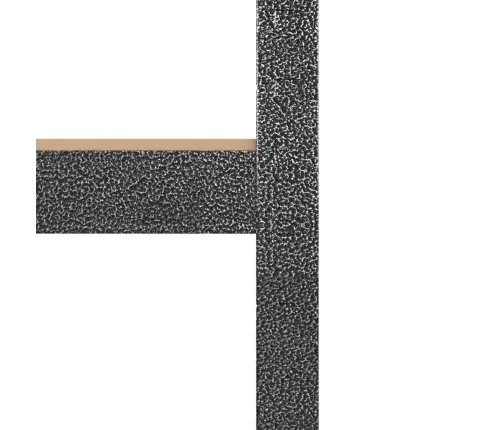 5-Līmeņu Stūra Plaukts, Pelēks Tērauds, Inženierijas Koks Vidaxl