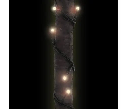 Mākslīgā Palma, 252 Silti Baltas Led, 400 Cm Vidaxl