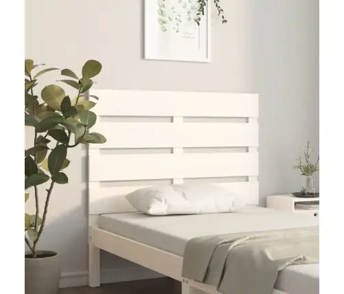 Galvgalis, Balts, 90X3X80 Cm, Priedes Masīvkoks Vidaxl