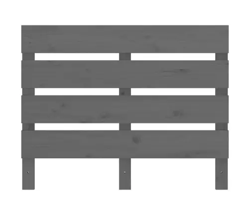 Galvūgalis, Pilkos Spalvos, 100X3X80cm Pušies Medienos Masyvas Galvūgalis, Pilkos Spalvos, 100X3X80cm Pušies Medienos Masyvas
