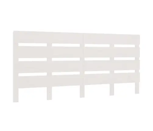 Voodipeats, Valge, 150X3X80 cm Männipuit
