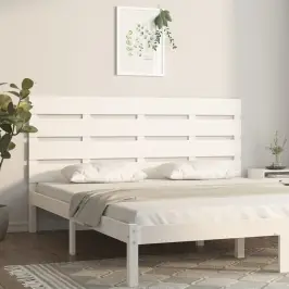 Galvgalis, Balts, 160X3X80 Cm, Priedes Masīvkoks Vidaxl