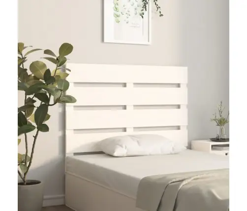 Galvgalis, Balts, 75X3X80 Cm, Priedes Masīvkoks Vidaxl