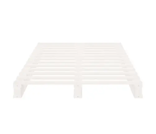 Lova Iš Palečių, Balta, 100X200cm Pušies Medienos Masyvas