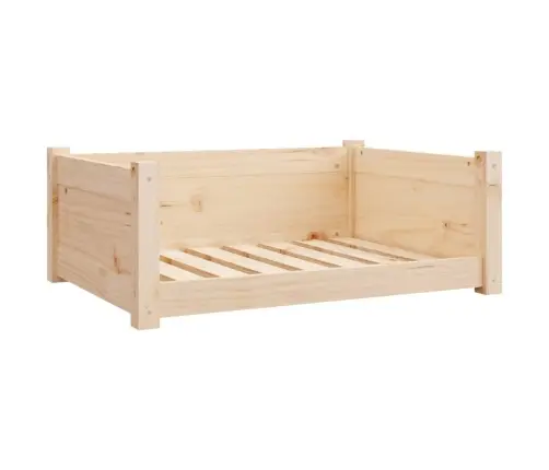 Suņu Gulta, 75,5X55,5X28 Cm, Priedes Masīvkoks Vidaxl