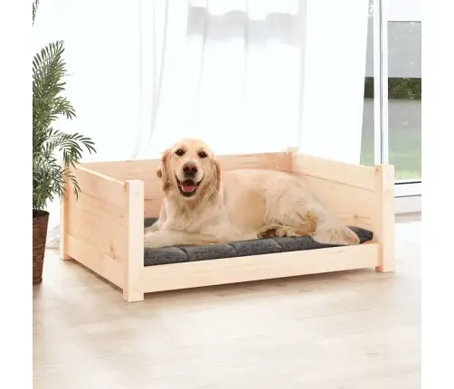 Suņu Gulta, 75,5X55,5X28 Cm, Priedes Masīvkoks Vidaxl