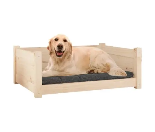 Suņu Gulta, 75,5X55,5X28 Cm, Priedes Masīvkoks Vidaxl