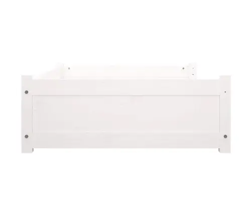 Lova Šunims, Balta, 95,5X65,5X28cm Pušies Medienos Masyvas