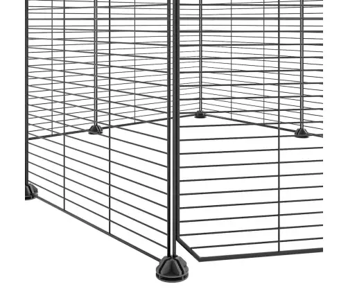 8 Paneļu Mājdzīvnieku Būris Ar Durvīm, Melns, 35X35 Cm, Tērauds Vidaxl 8 Paneļu Mājdzīvnieku Būris Ar Durvīm, Melns, 35X35 Cm, Tērauds Vidaxl