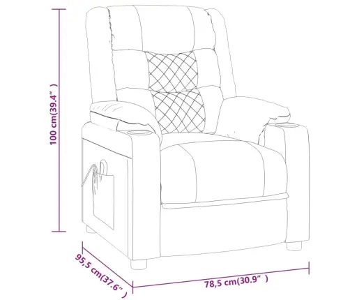 Reguleeritav Tugitool, Veinipunane, Kunstnahk