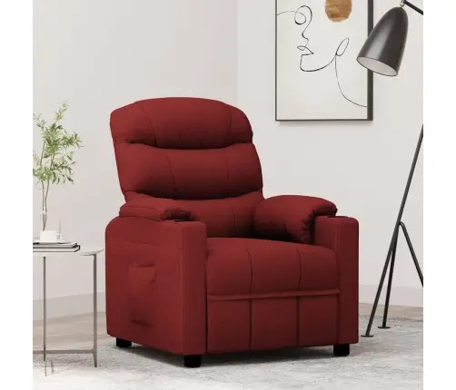 Atpūtas Krēsls, Atgāžams, Vīnsarkans Audums Vidaxl Atpūtas Krēsls, Atgāžams, Vīnsarkans Audums Vidaxl