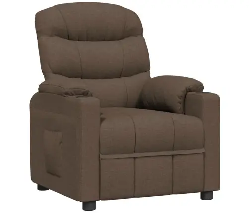Atpūtas Krēsls, Atgāžams, Brūns Audums Vidaxl