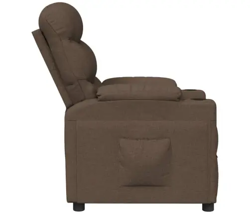Atpūtas Krēsls, Atgāžams, Brūns Audums Vidaxl