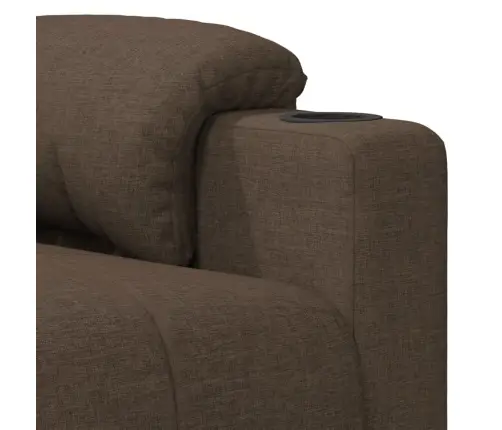 Atpūtas Krēsls, Atgāžams, Brūns Audums Vidaxl