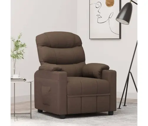 Atpūtas Krēsls, Atgāžams, Brūns Audums Vidaxl
