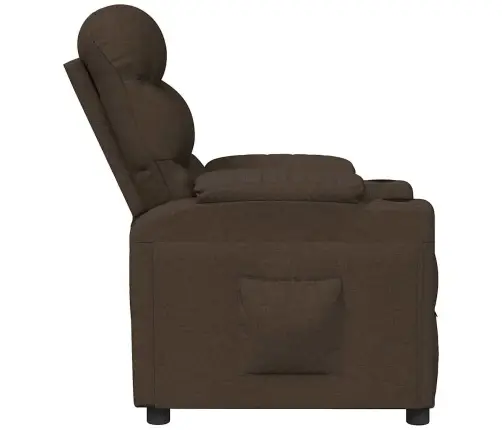 Atlošiamas Krėslas, Tamsiai Rudas, Audinys