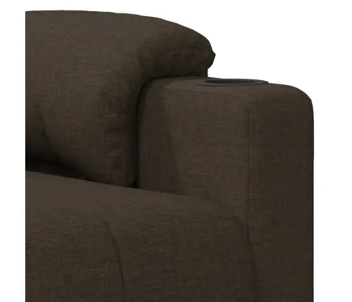 Atlošiamas Krėslas, Tamsiai Rudas, Audinys