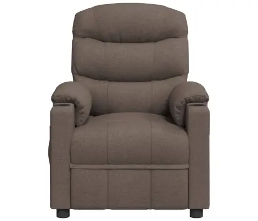 Atpūtas Krēsls, Atgāžams, Pelēkbrūns Audums Vidaxl