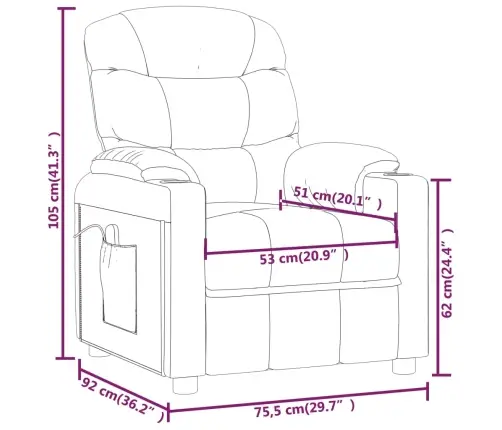 Massaažitool, Tumehall, Kangas