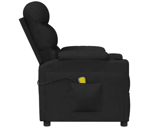 Masažinis Krėslas, Juodos Spalvos, Audinys