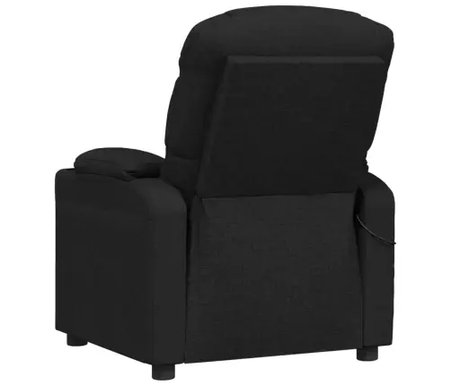 Masažinis Krėslas, Juodos Spalvos, Audinys