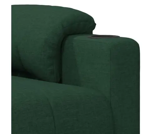 Masāžas Krēsls, Tumši Zaļš Audums Vidaxl