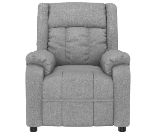 Atlošiamas Krėslas, Šviesiai Pilkos Spalvos, Audinys