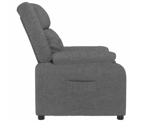 Atpūtas Krēsls, Atgāžams, Tumši Pelēks Audums Vidaxl