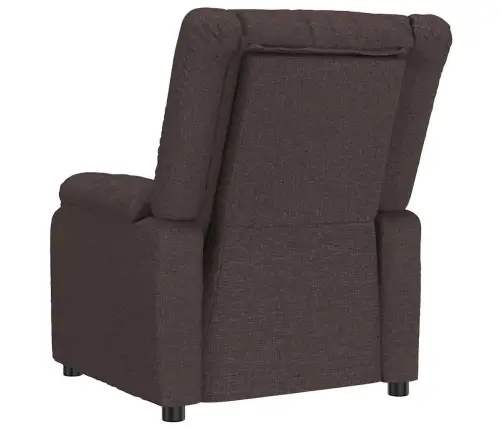 Atzveltnes Krēsls Tumši Brūna 82 X 93 X 96 Cm Audums Vidaxl