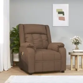 MasÄžas KrÄsls, BrÅ«ns Audums Vidaxl MasÄžas KrÄsls, BrÅ«ns Audums Vidaxl