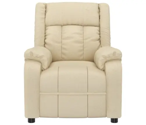 Masāžas Krēsls, Krēmkrāsas Audums Vidaxl