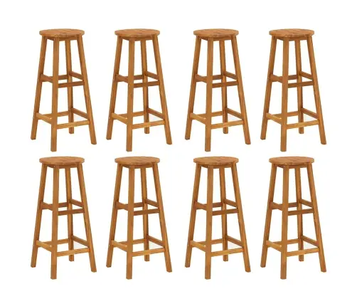 Bāra Krēsli, 8 Gab., Akācijas Masīvkoks Vidaxl